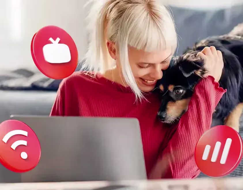 девушка с собакой